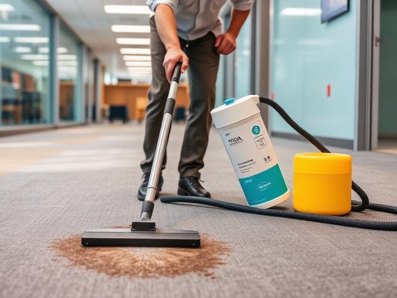 Commercial carpet pre-spotting and stain treatment