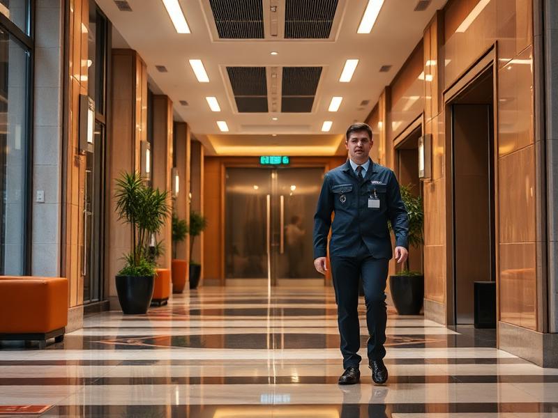 Day porter lobby patrol and maintenance service