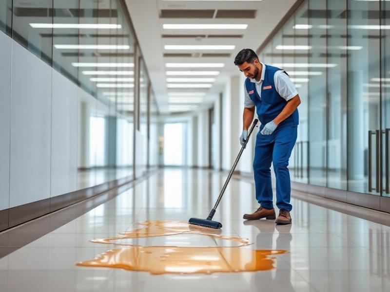 Day porter spill response and quick cleaning