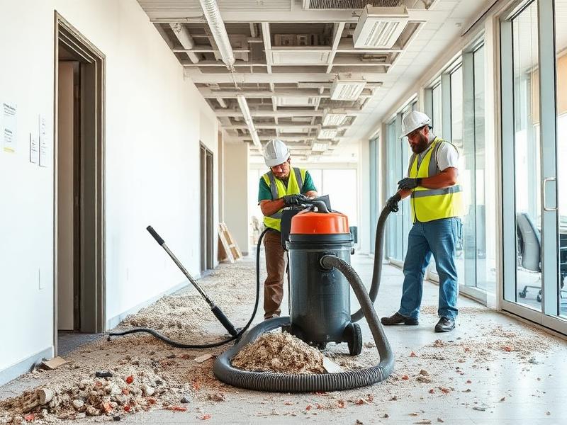 Post-construction debris removal and cleanup