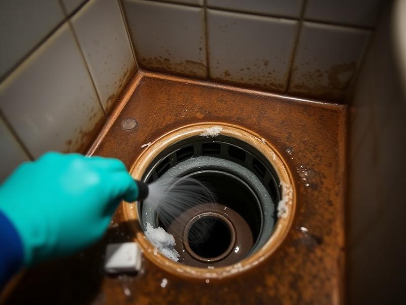 Restroom drain treatment and odor elimination