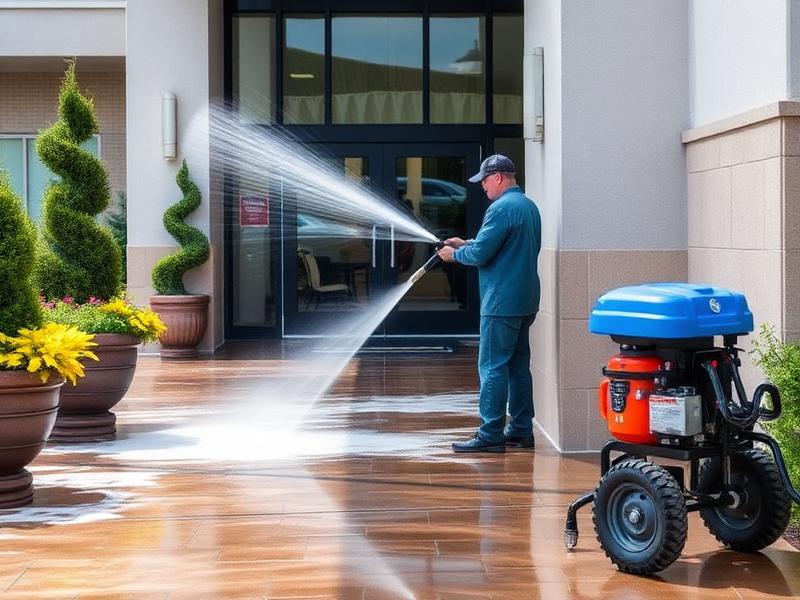 Commercial pressure washing service